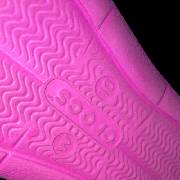 Toddlers Crocs Swiftwater Wave Gray Pink Comfort Sandal Mary Jane Size 10 - Picture 6 of 7